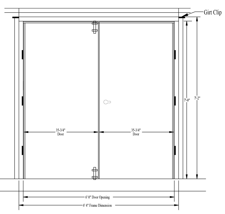 Typical Framed Door Dimensions : Standard Interior Door Dimensions ...