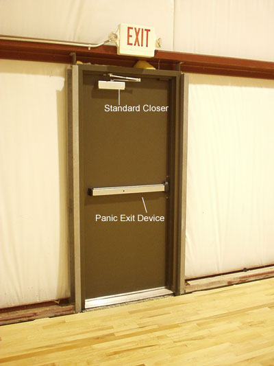 Entry Door with Panic Device