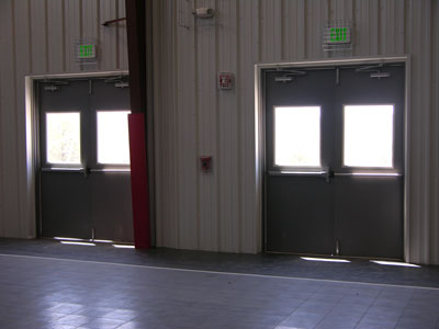 Double Steel Doors with Glass